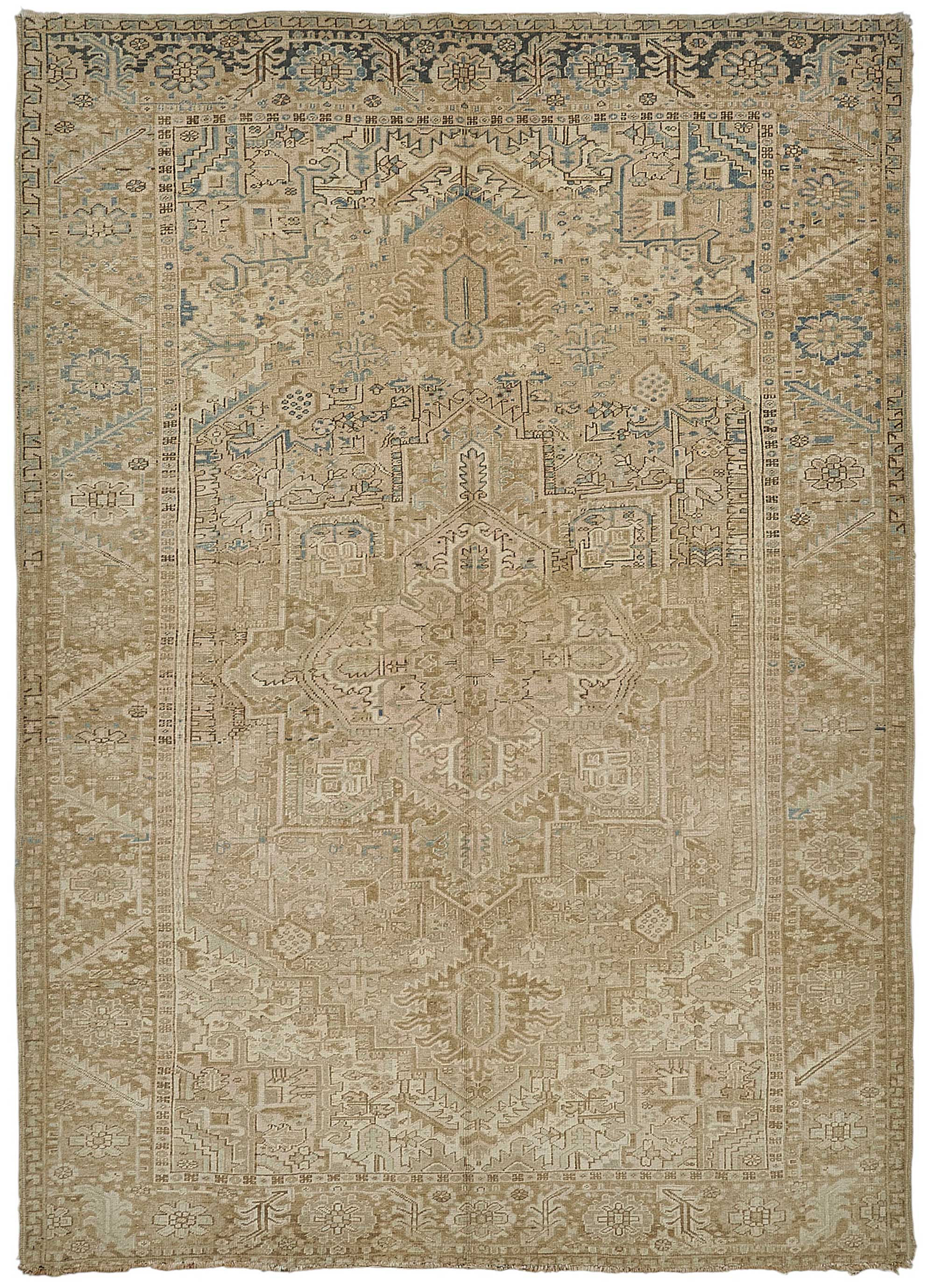 8x12 Antique Persian Heriz Rug - 50091