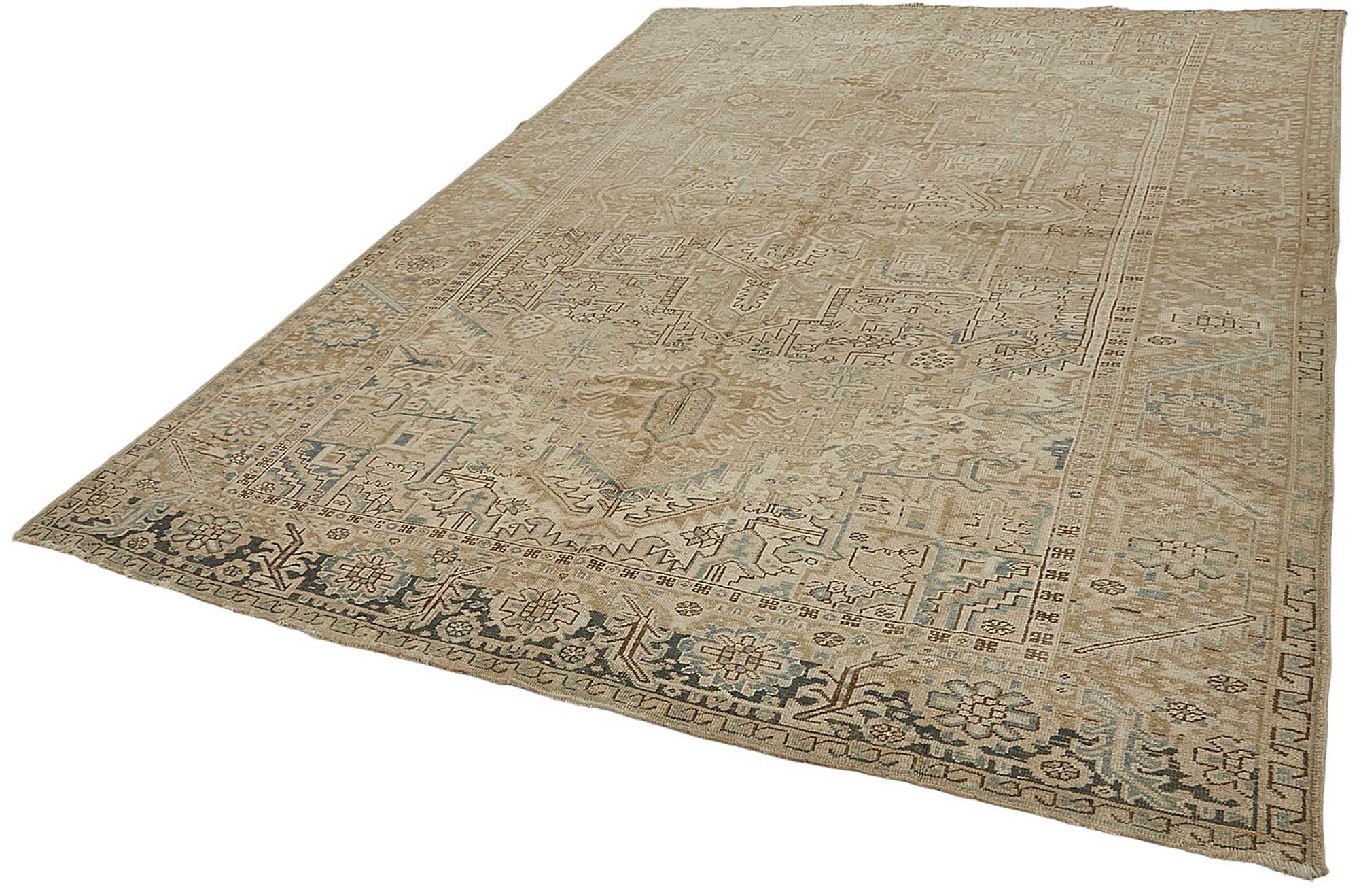8x12 Antique Persian Heriz Rug - 50091