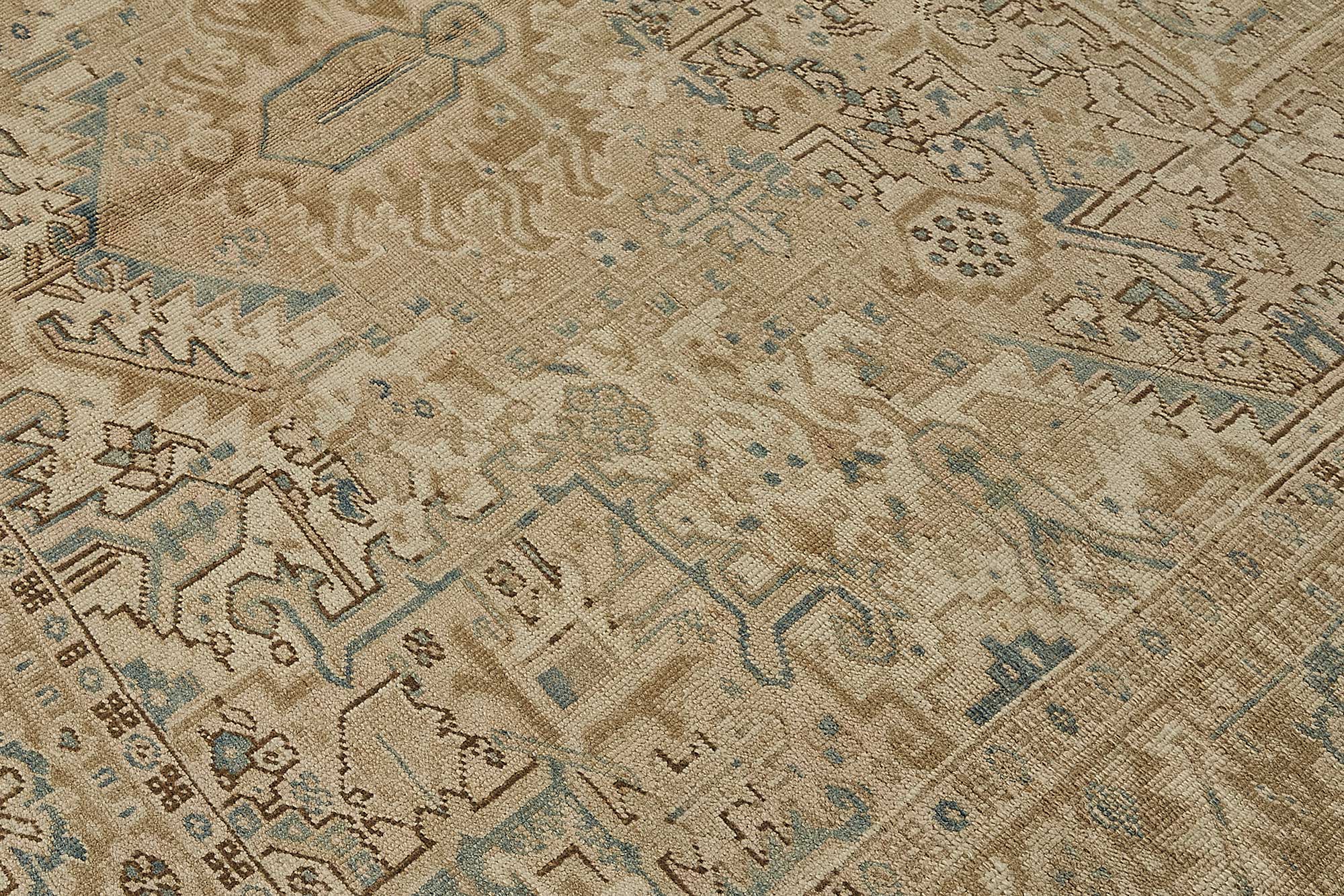8x12 Antique Persian Heriz Rug - 50091