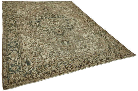 8x10 Antique Persian Heriz Rug - 50092