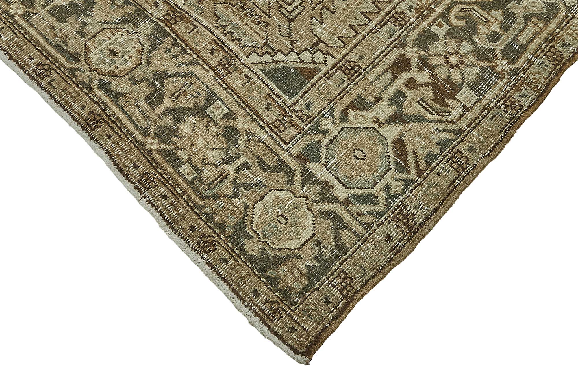 8x10 Antique Persian Heriz Rug - 50092
