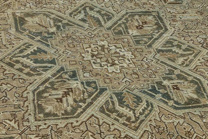 8x10 Antique Persian Heriz Rug - 50092