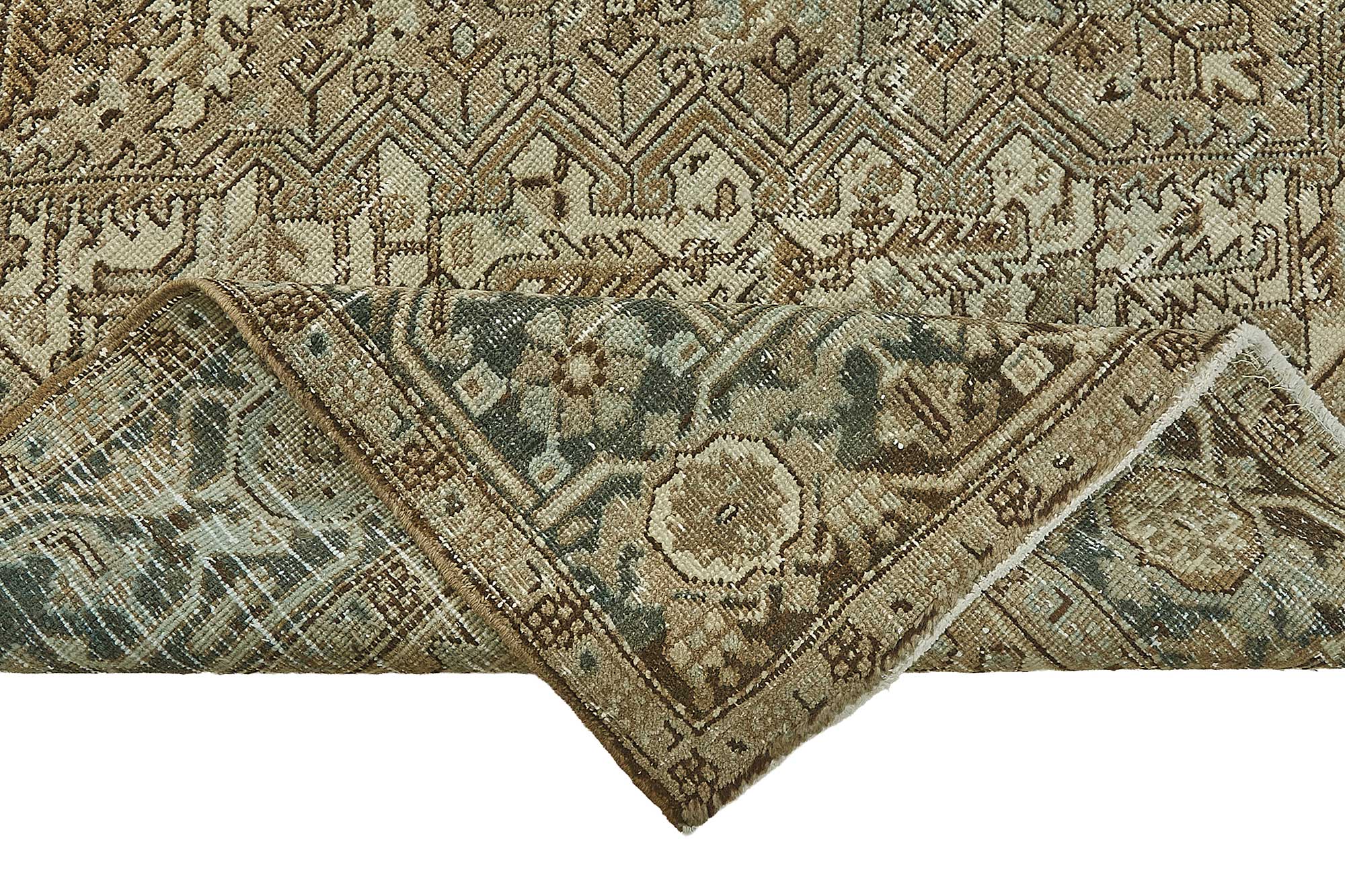 8x10 Antique Persian Heriz Rug - 50092