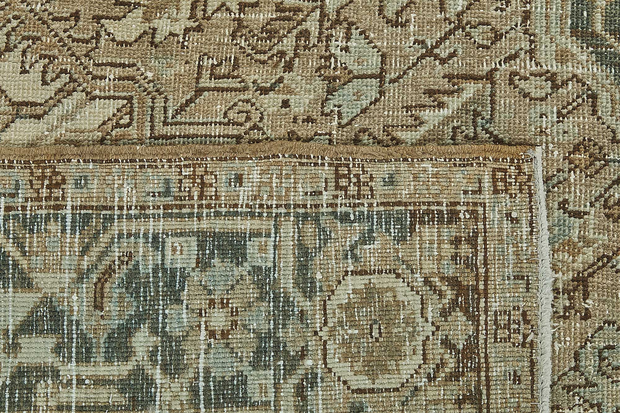 8x10 Antique Persian Heriz Rug - 50092