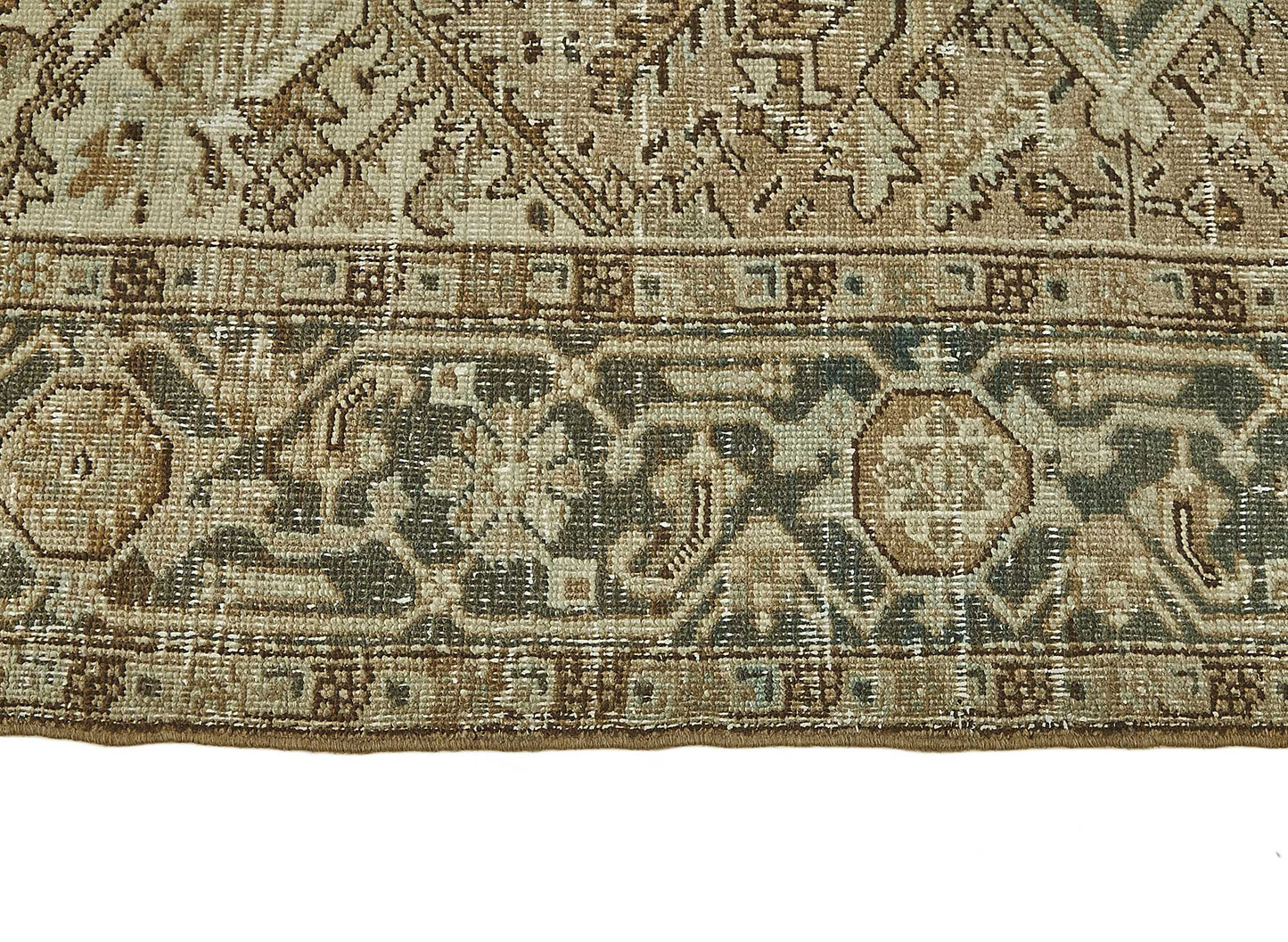 8x10 Antique Persian Heriz Rug - 50092