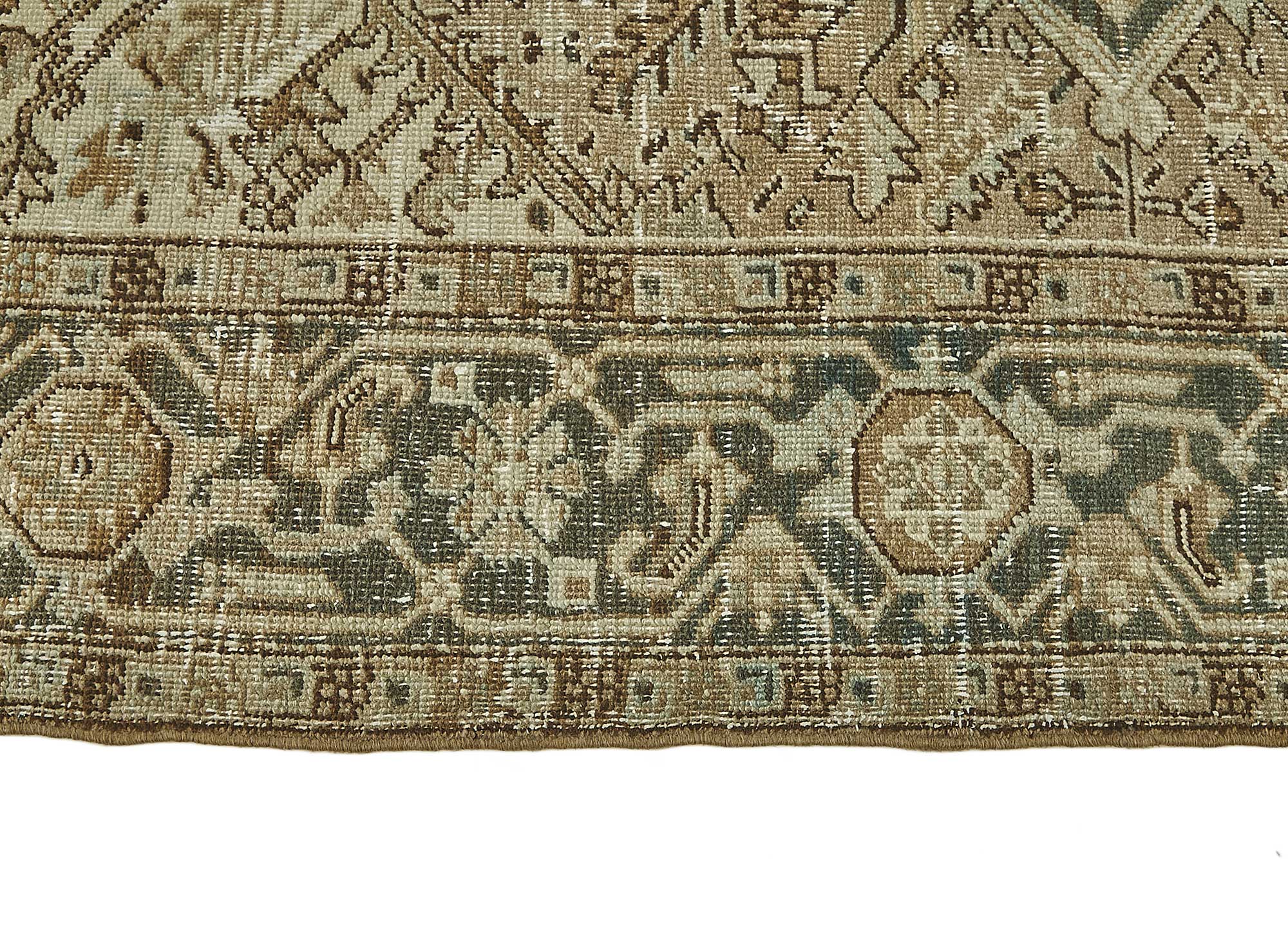 8x10 Antique Persian Heriz Rug - 50092
