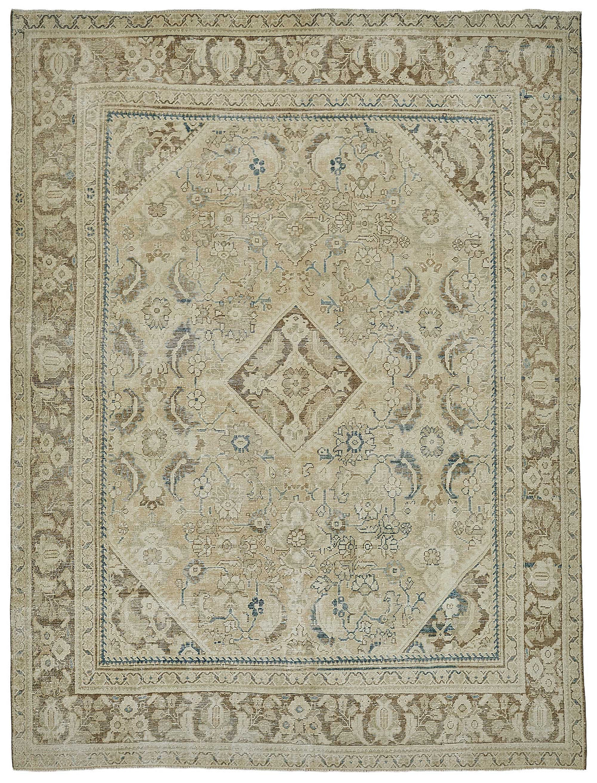 9x12 Antique Persian Mahal Rug - 50093