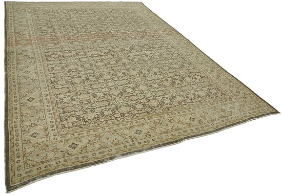 8x10 Antique Persian Tabriz Rug - 50094