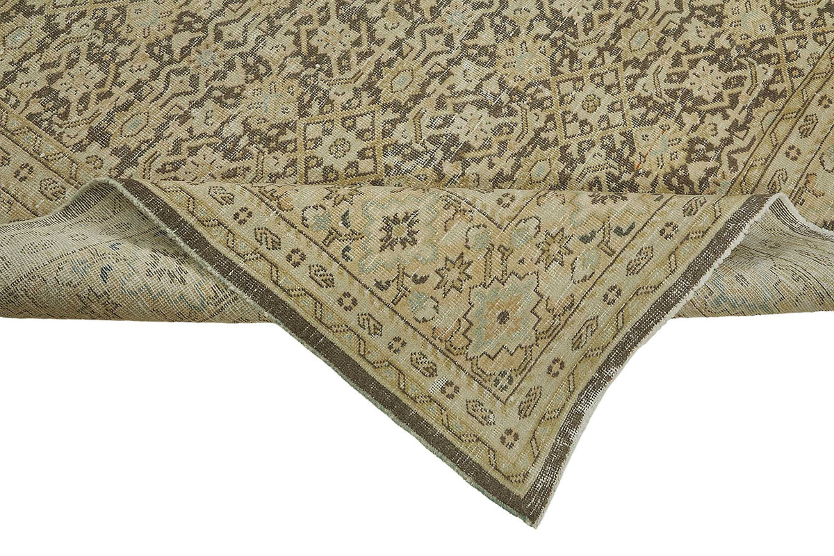 8x10 Antique Persian Tabriz Rug - 50094