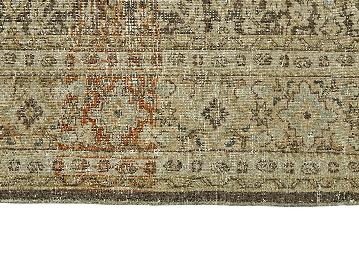 8x10 Antique Persian Tabriz Rug - 50094