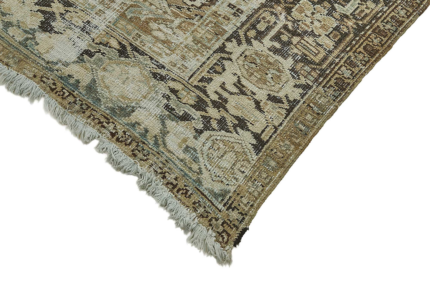 7x10 Antique Persian Heriz Rug - 50095