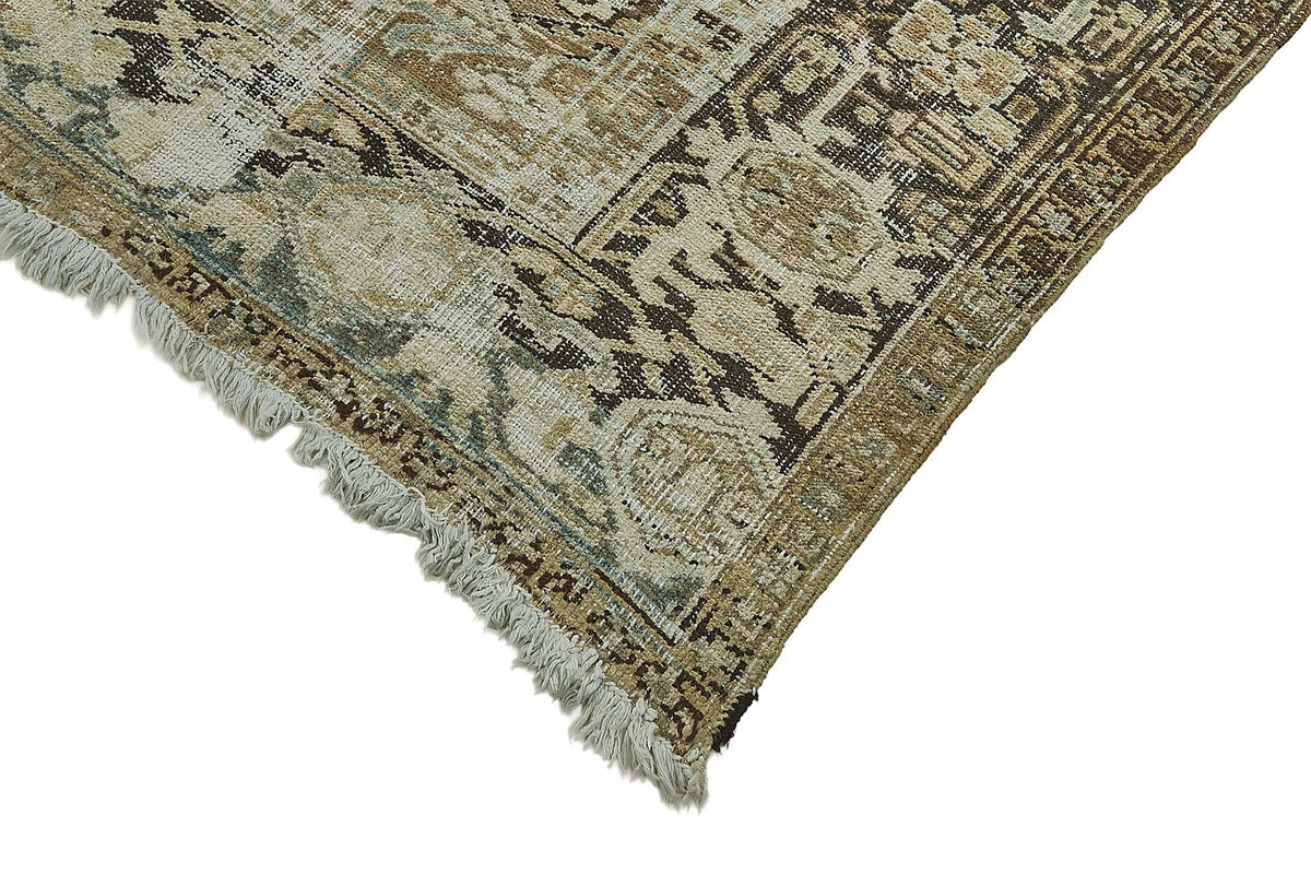 7x10 Antique Persian Heriz Rug - 50095