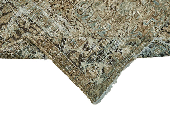 7x10 Antique Persian Heriz Rug - 50095