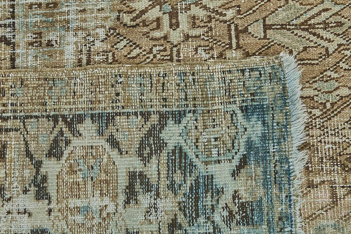 7x10 Antique Persian Heriz Rug - 50095