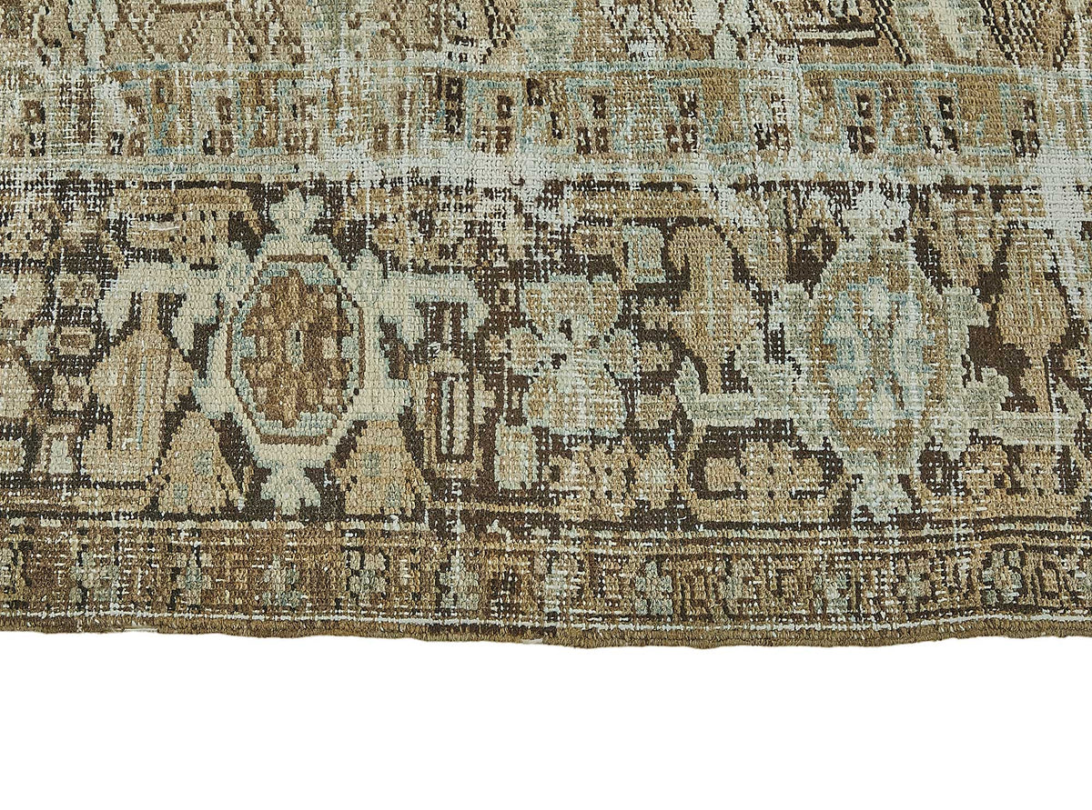 7x10 Antique Persian Heriz Rug - 50095