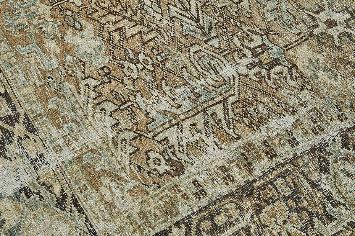 7x10 Antique Persian Heriz Rug - 50095