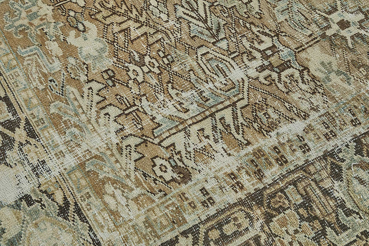 7x10 Antique Persian Heriz Rug - 50095