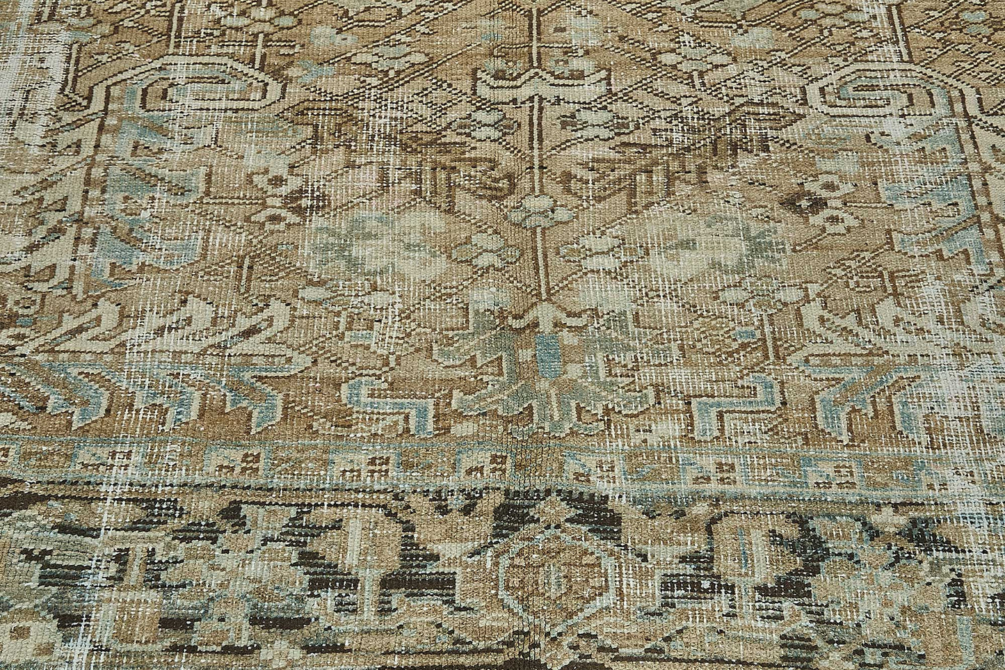 7x10 Antique Persian Heriz Rug - 50095