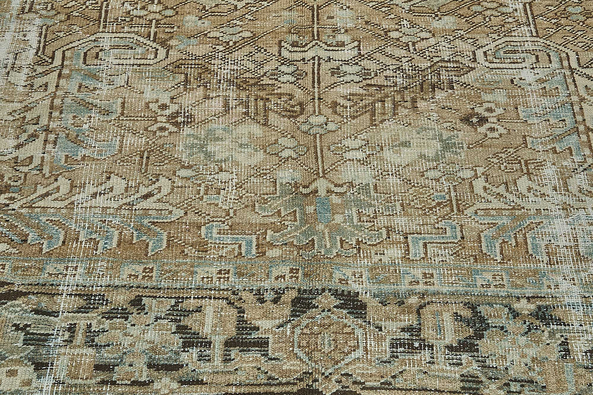 7x10 Antique Persian Heriz Rug - 50095