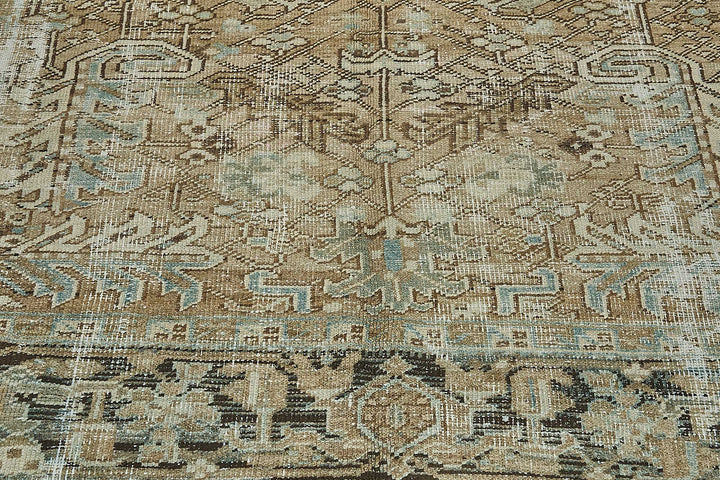 7x10 Antique Persian Heriz Rug - 50095
