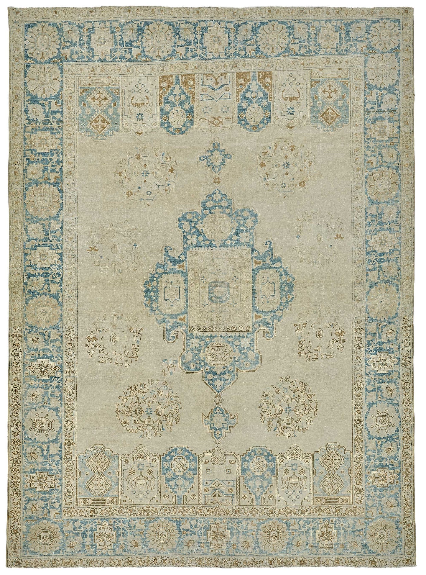 9x12 Antique Persian Kerman Rug - 50096