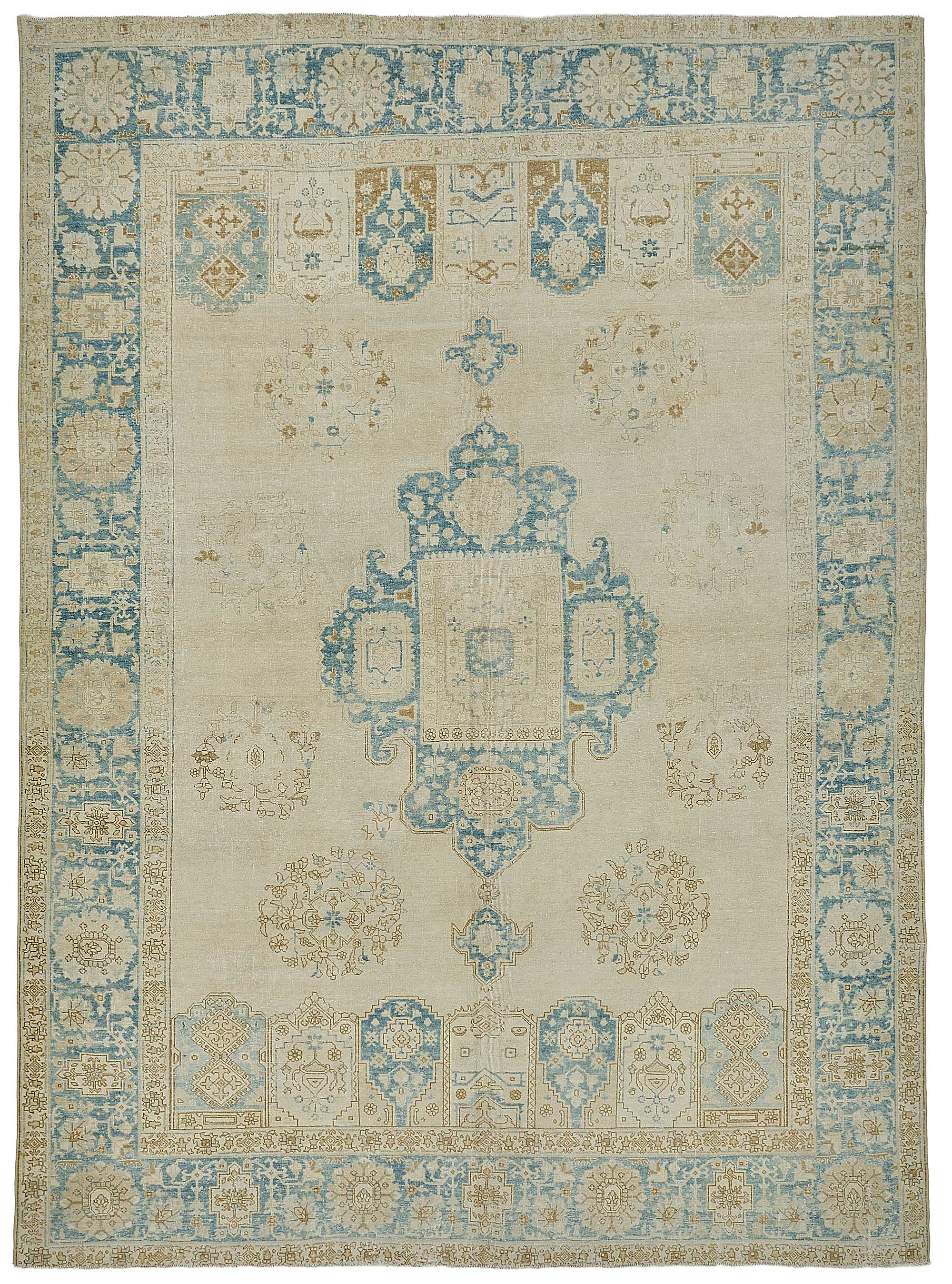9x12 Antique Persian Kerman Rug - 50096