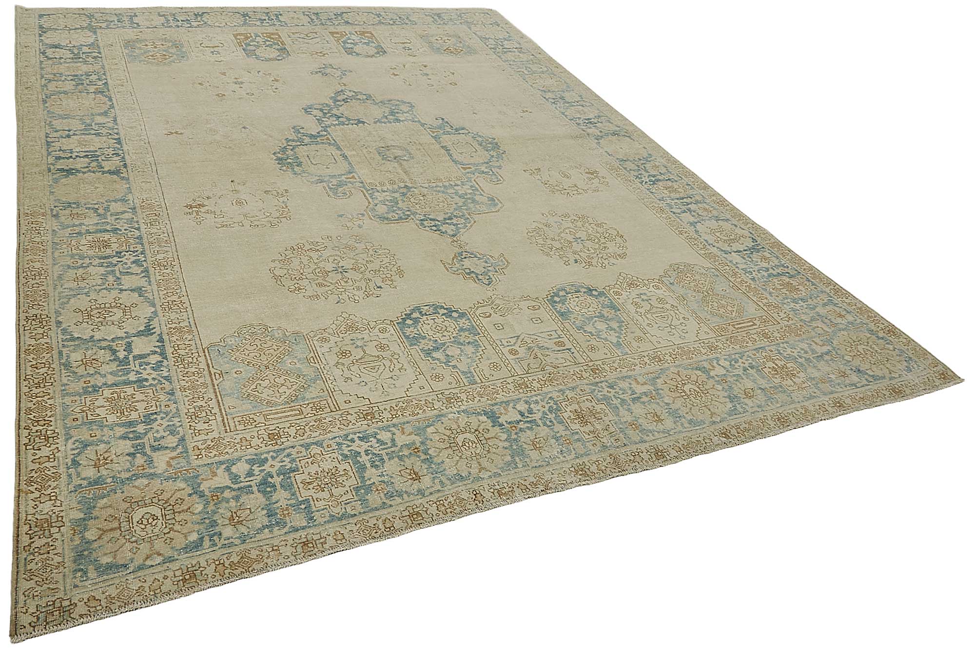 9x12 Antique Persian Kerman Rug - 50096