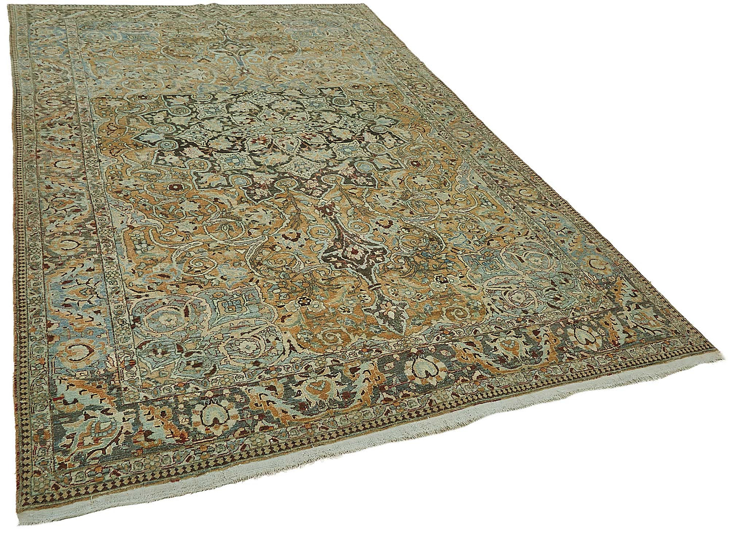7x10 Antique Persian Kerman Rug - 50098