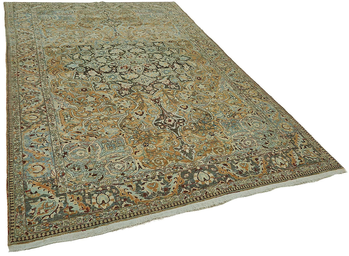 7x10 Antique Persian Kerman Rug - 50098