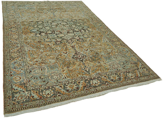 7x10 Antique Persian Kerman Rug - 50098