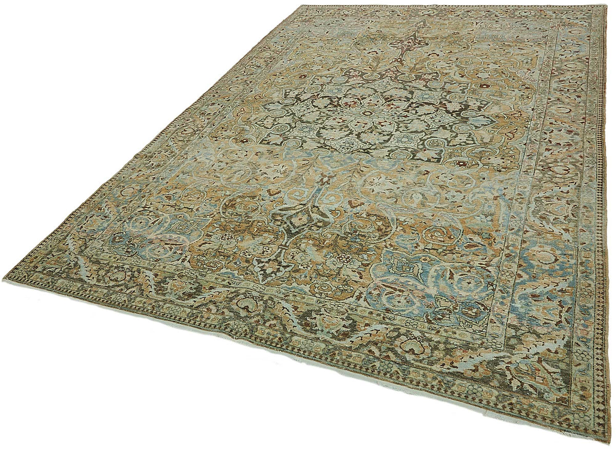 7x10 Antique Persian Kerman Rug - 50098