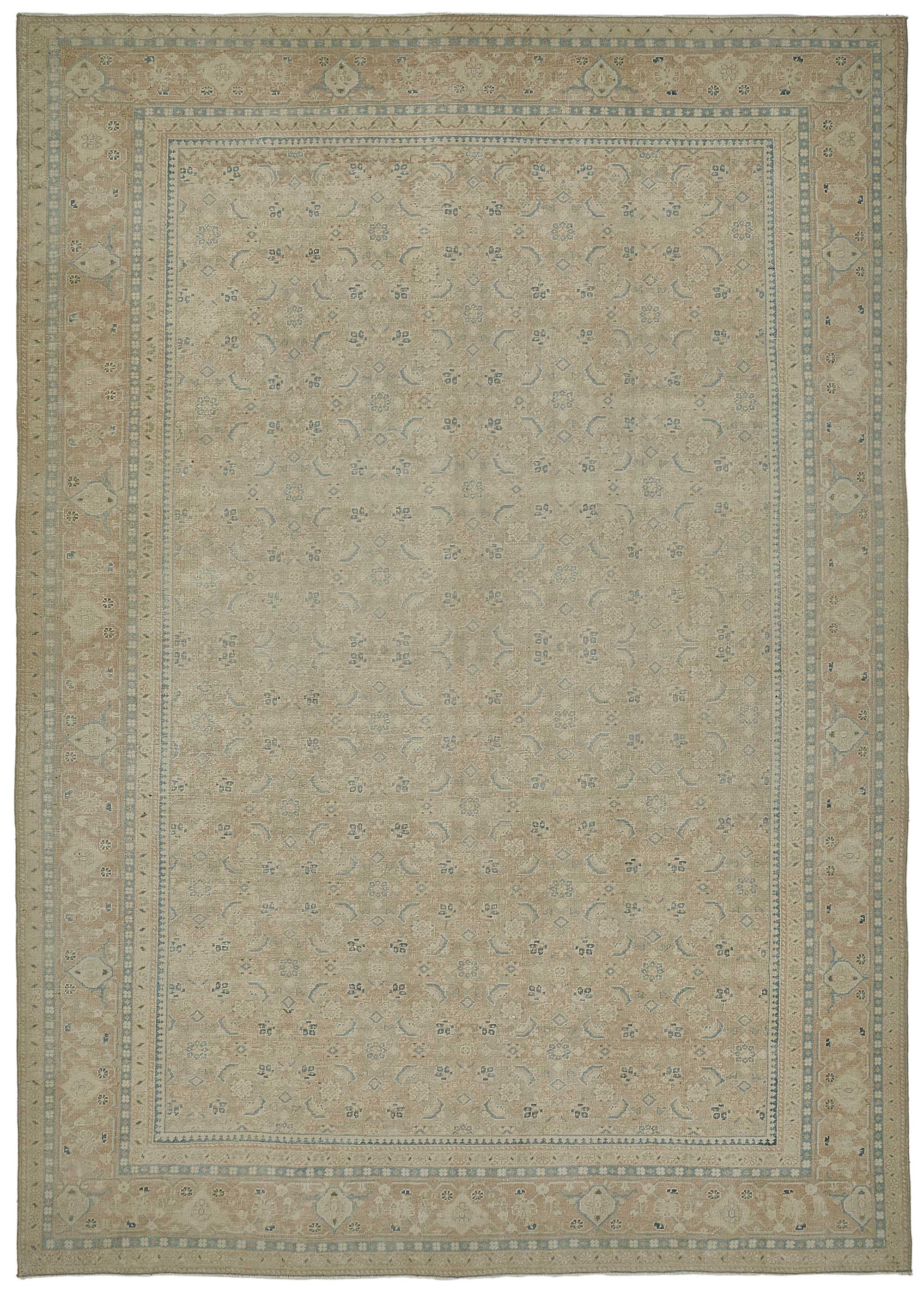 9x13 Antique Persian Kerman Rug - 50099