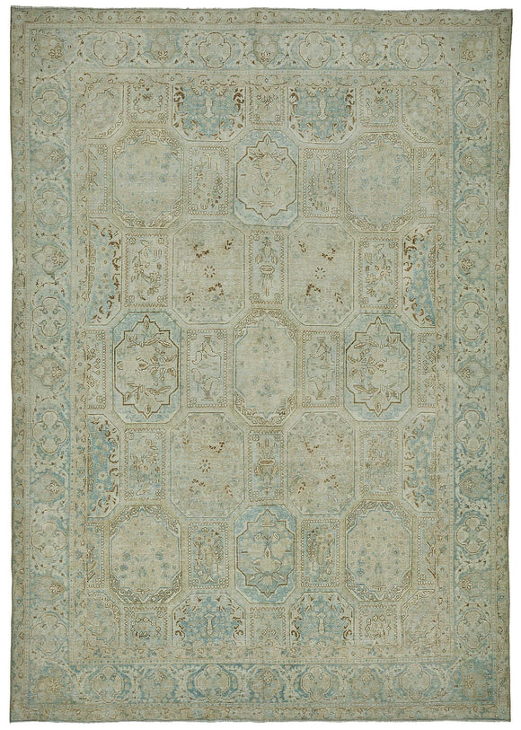 8x11 Antique Persian Bakshaish Rug - 50100