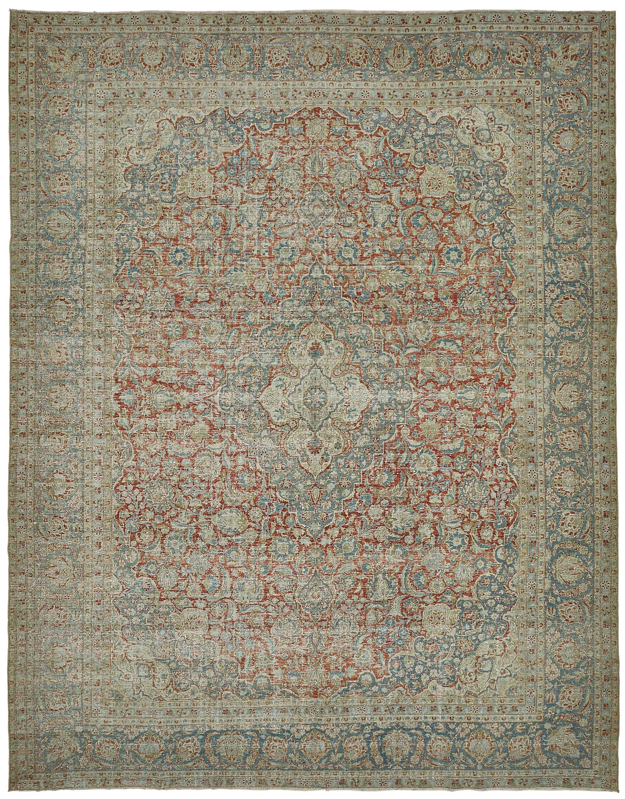 10x13 Antique Persian Kerman Rug - 50102