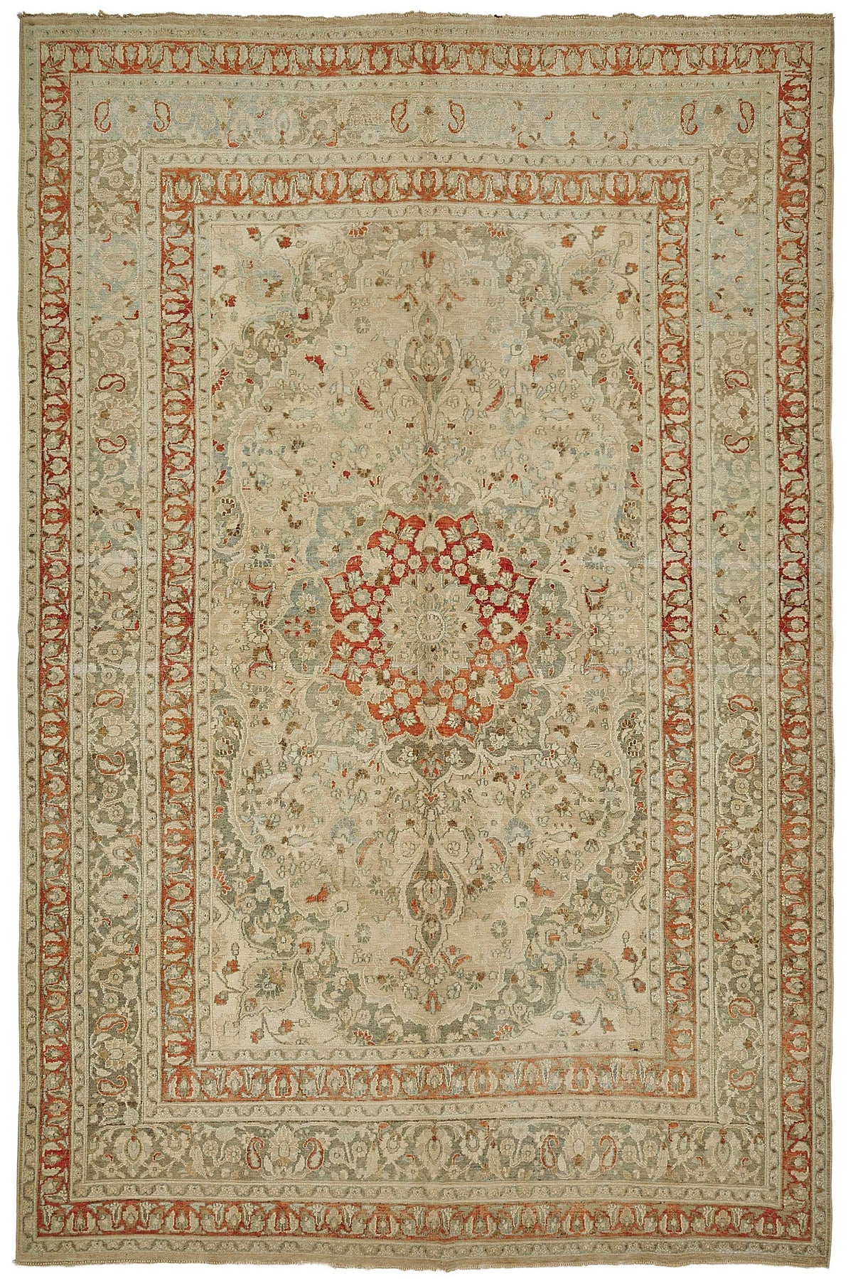 7x11 Antique Persian Kerman Rug - 50108