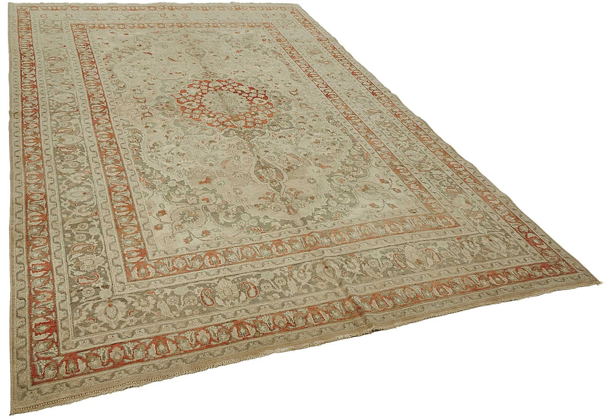 7x11 Antique Persian Kerman Rug - 50108