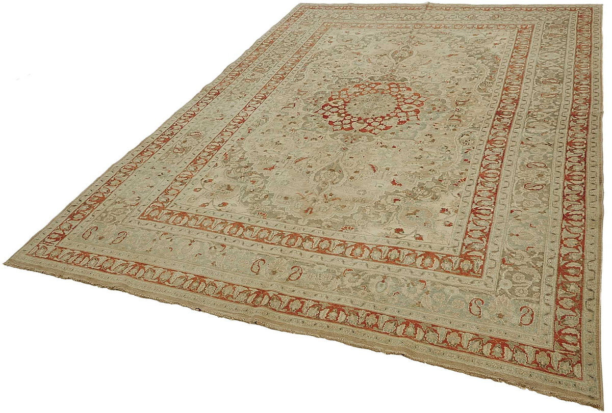 7x11 Antique Persian Kerman Rug - 50108