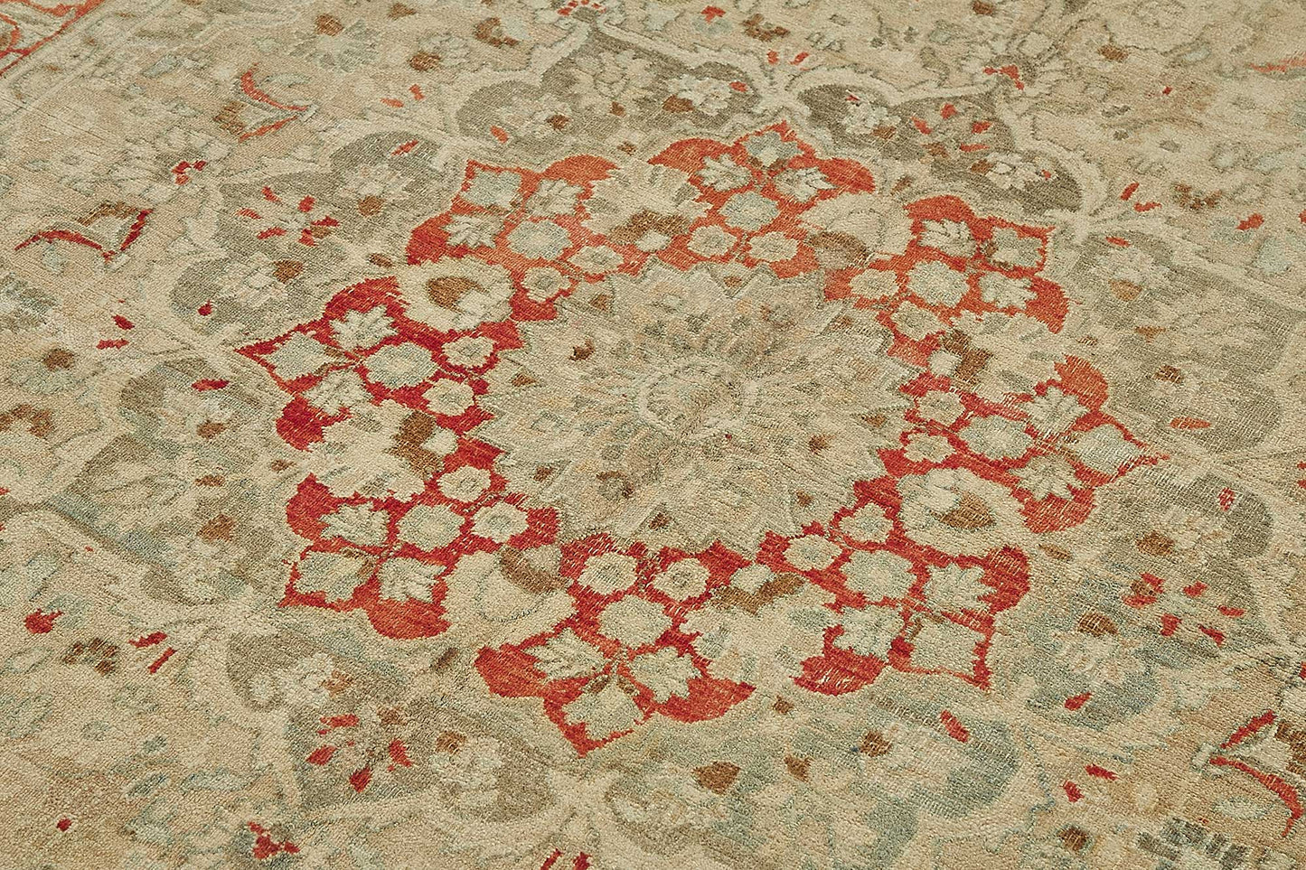 7x11 Antique Persian Kerman Rug - 50108