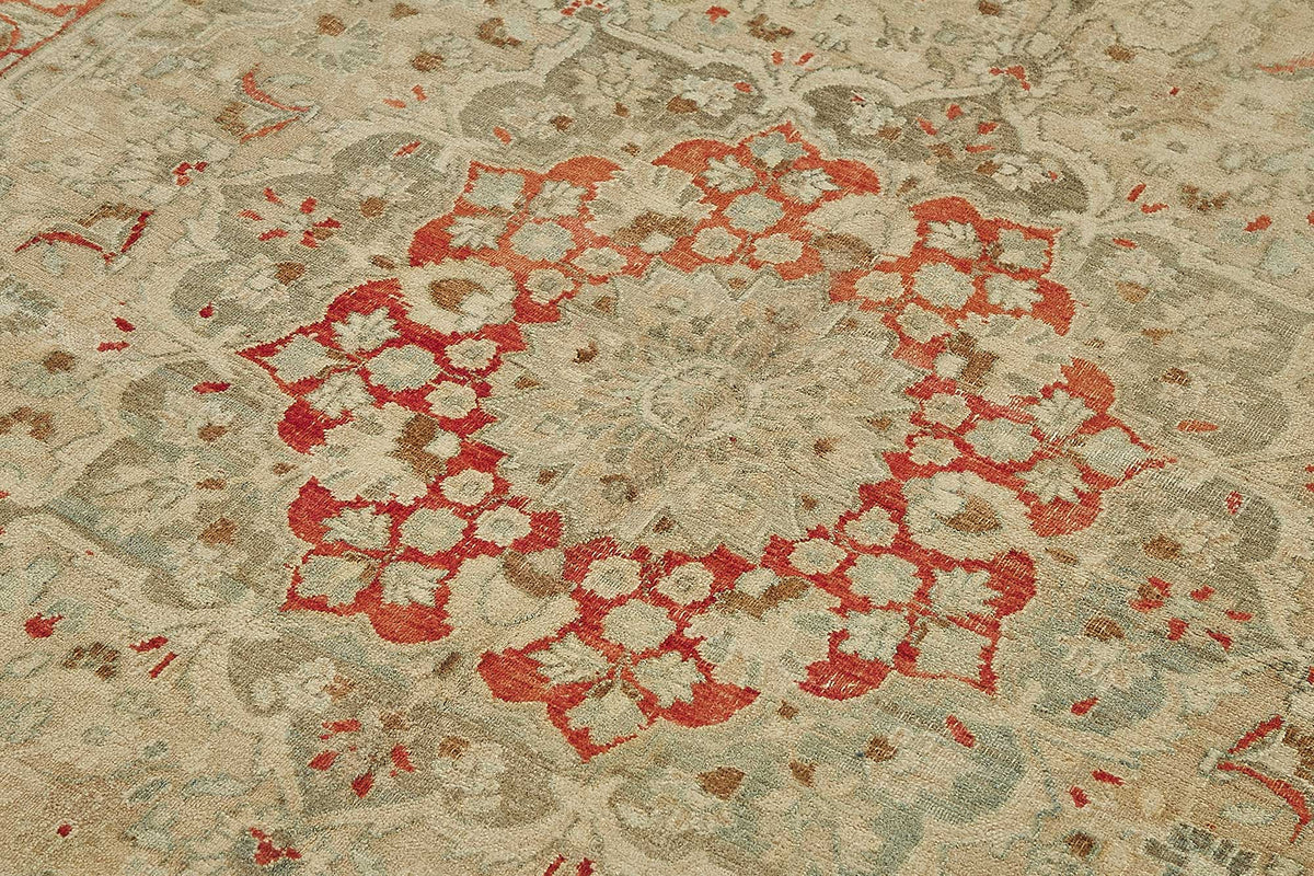 7x11 Antique Persian Kerman Rug - 50108