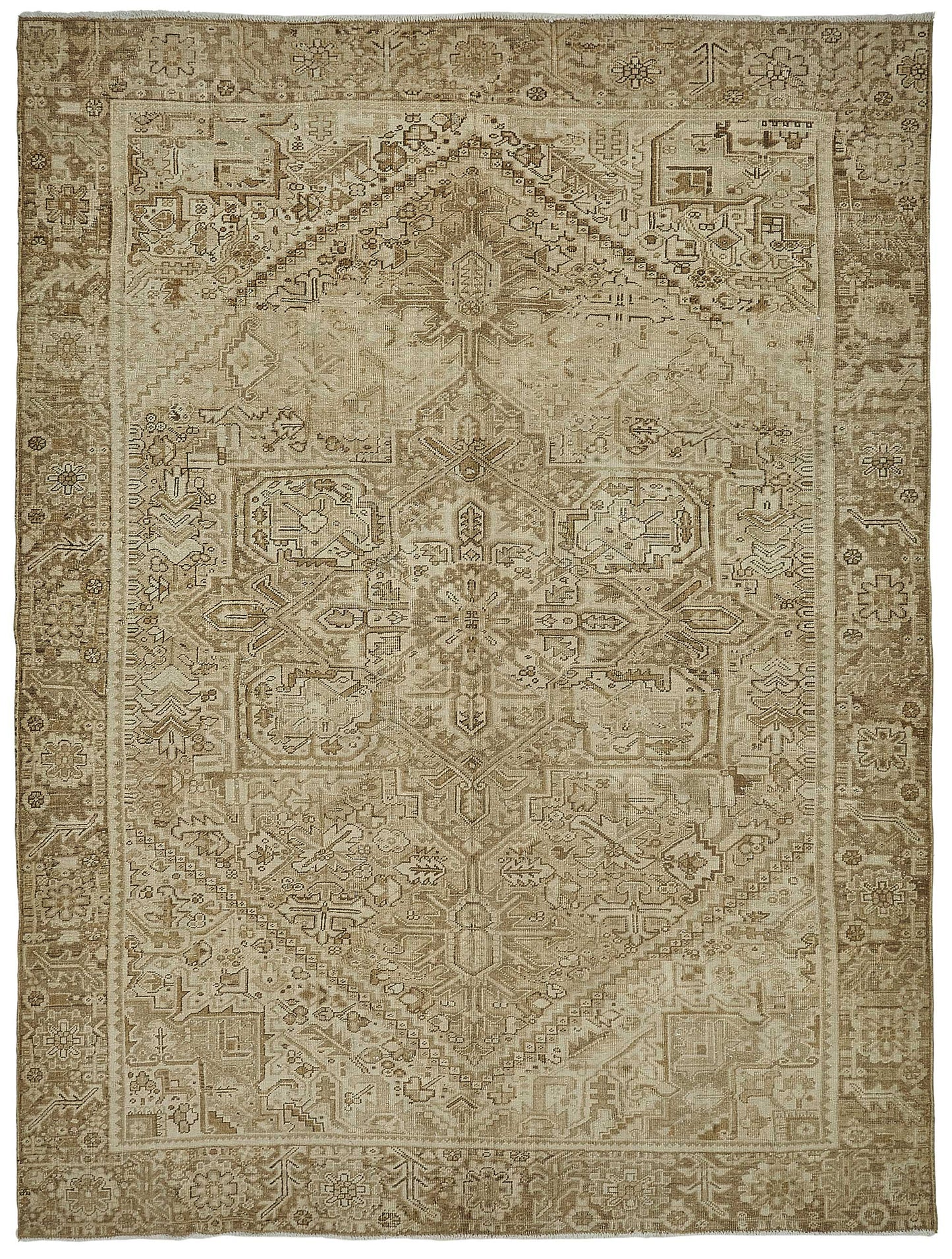 8x11 Antique Persian Heriz Rug - 50109