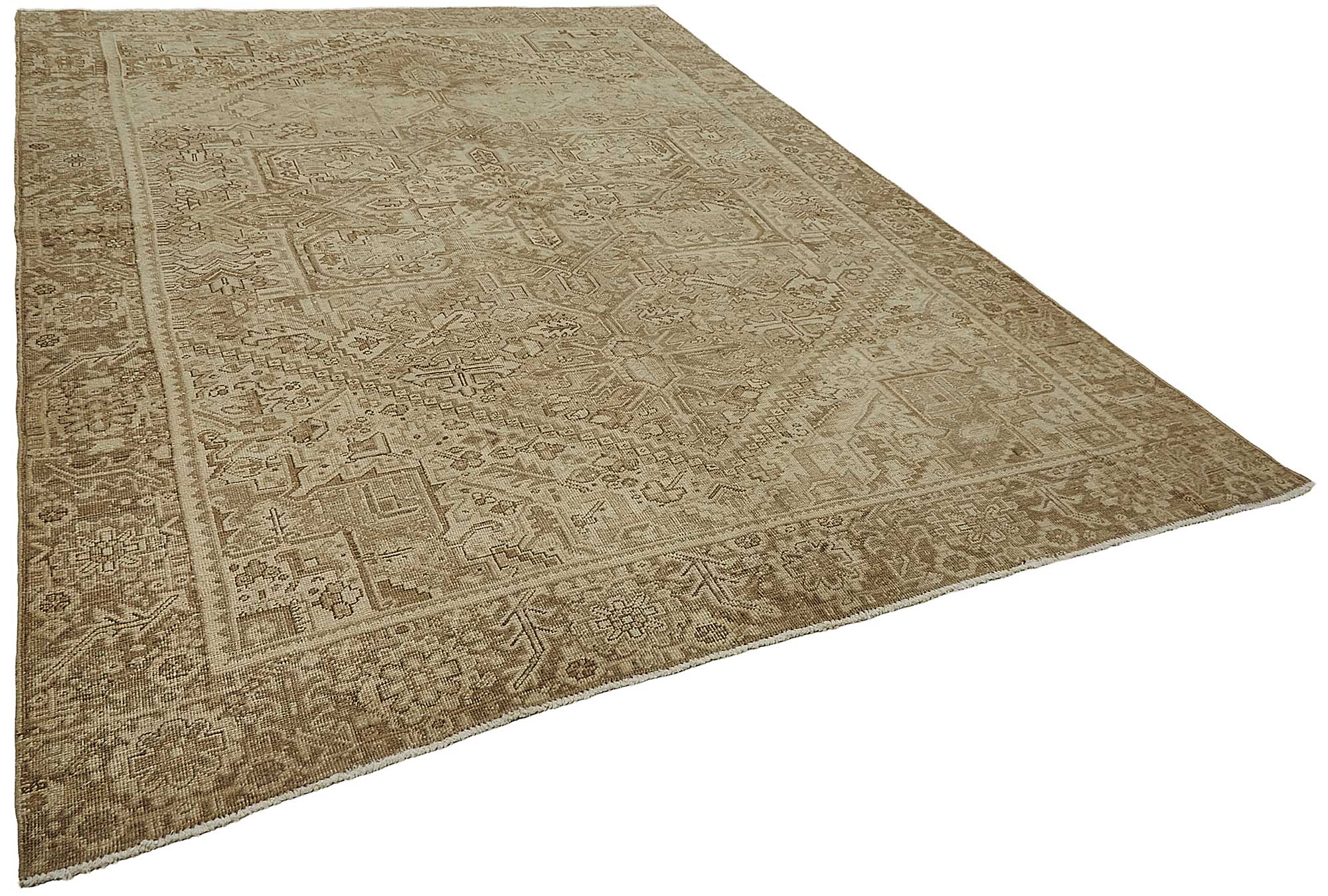 8x11 Antique Persian Heriz Rug - 50109