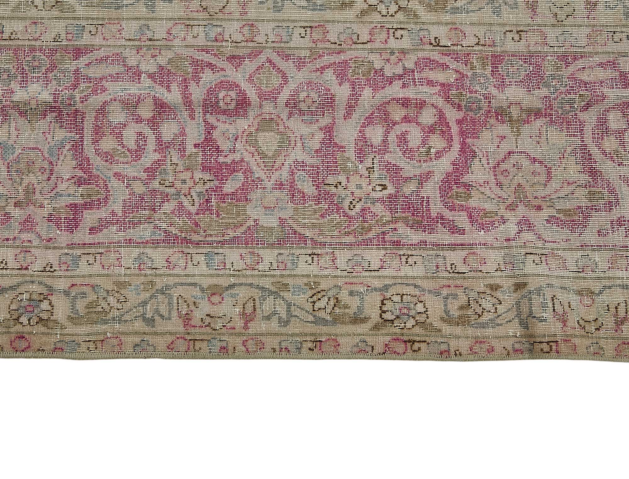 9x13 Beige Antique Persian Tabriz Rug - 50110