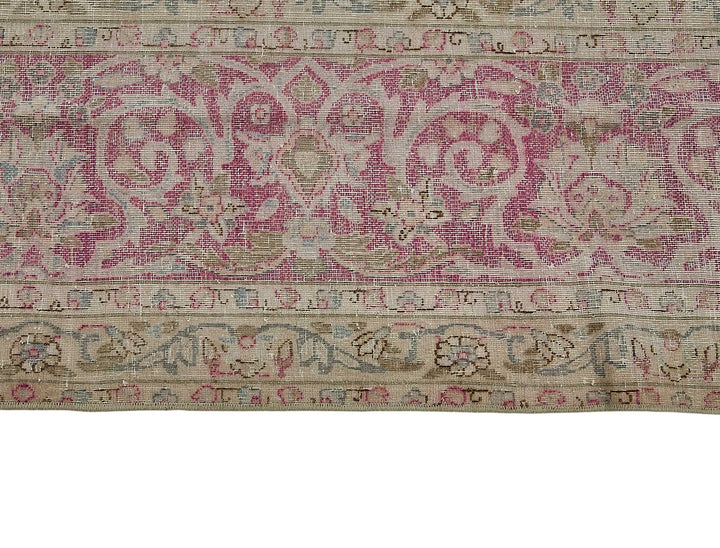 9x13 Beige Antique Persian Tabriz Rug - 50110