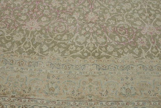 9x13 Beige Antique Persian Tabriz Rug - 50110