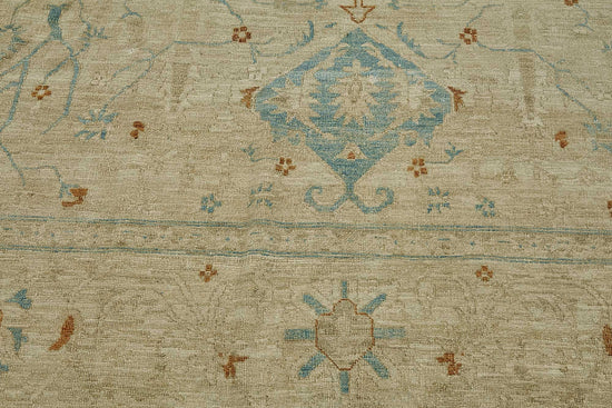 9x12 Beige Antique Persian Tabriz Rug - 50111