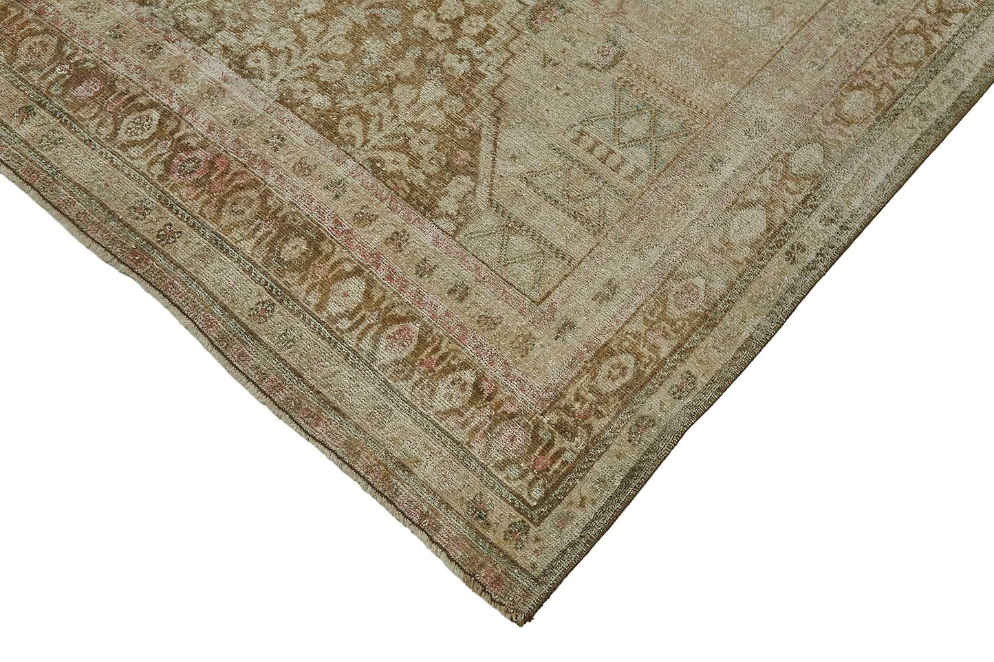 7x10 Beige Antique Persian Bakhtiari Rug - 50112