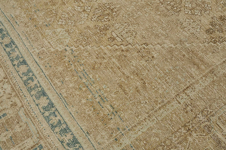 10x13 Beige Antique Persian Joshaghan Rug - 50115