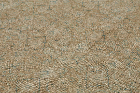 11x14 Beige Antique Persian Tabriz Rug - 50116