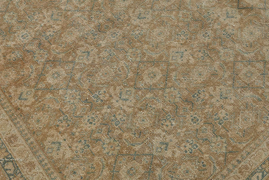 11x14 Beige Antique Persian Tabriz Rug - 50116