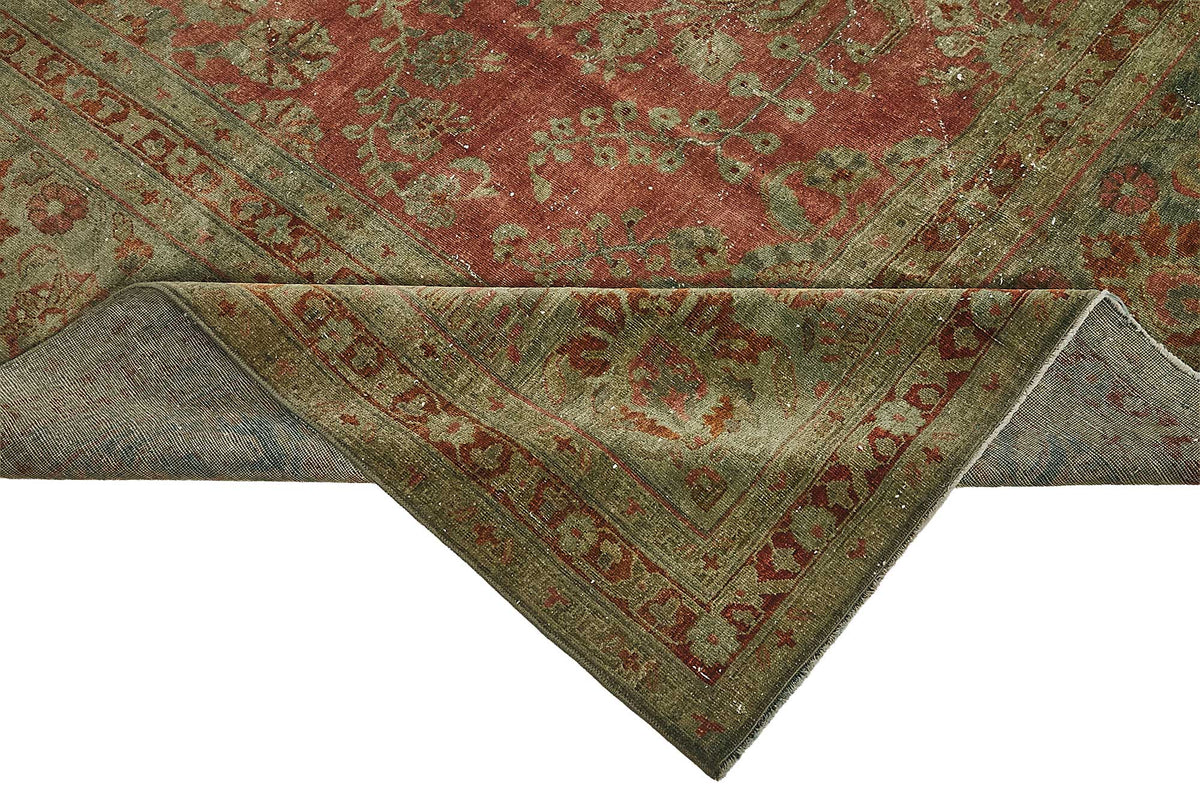 12x21 Beige Antique Persian Saruk Rug - 50117